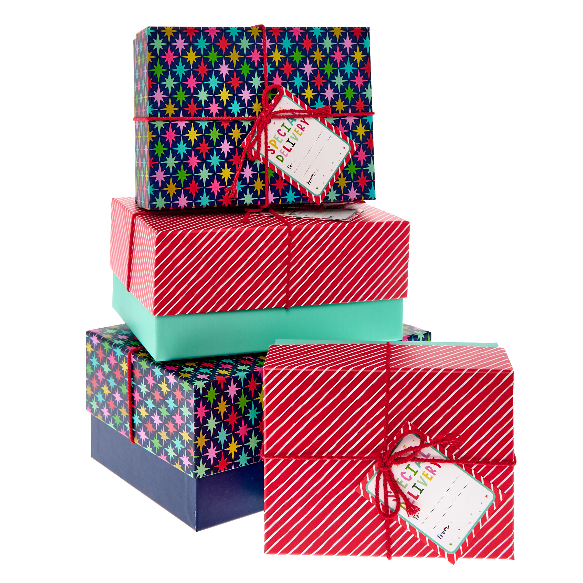 Special Delivery Christmas Gift Boxes - Set of 4